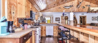 NEW! Lakefront Bliss | Dock, Game Room, Sauna & Hot Tub | Tall Pines Lodge