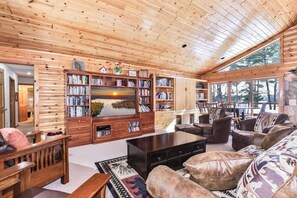 Interior - NEW! Lakefront Bliss | Dock, Game Room, Sauna & Hot Tub | Tall Pines Lodge (Eagle River)