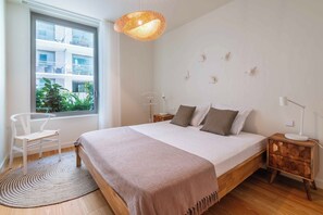 1 室のベッドルーム、アイロン / アイロン台、WiFi、ベッドシーツ