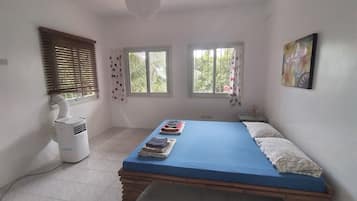 2 bedrooms, bed sheets