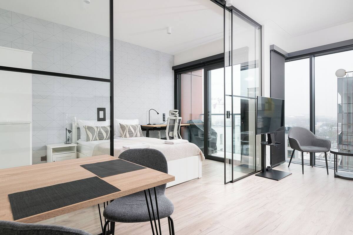 Studiosuite – city | Allergitestet sengetøy, strykejern/-brett og wi-fi (inkludert)