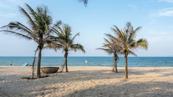 Beach nearby, beach umbrellas