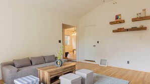 Ferienhaus, 2 Schlafzimmer, Raucher, Terrasse | Wohnzimmer