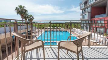 Vue depuis lâhĂ©bergement