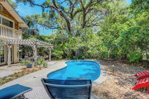 A heated pool