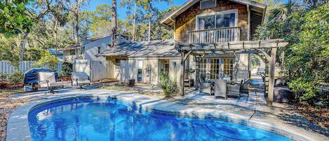 A heated pool