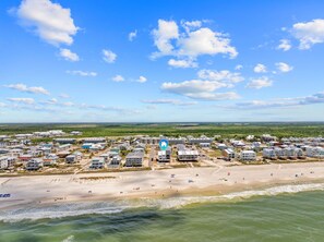 Accommodatie ligt op het strand