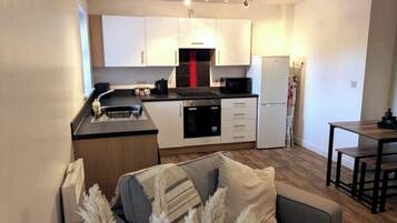Microwave, oven, stovetop, toaster