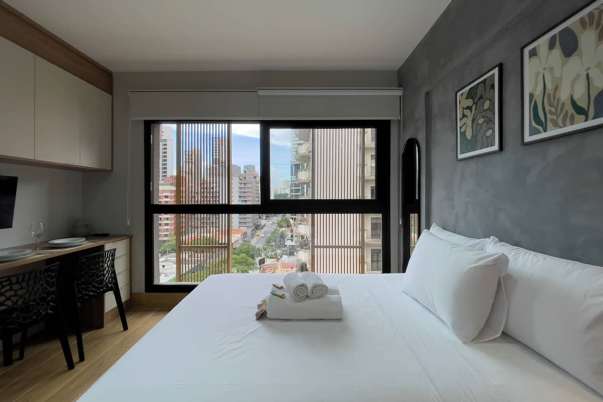 開放式客房 | 遮光布/窗簾、熨斗/熨衣板、免費無線上網、床單