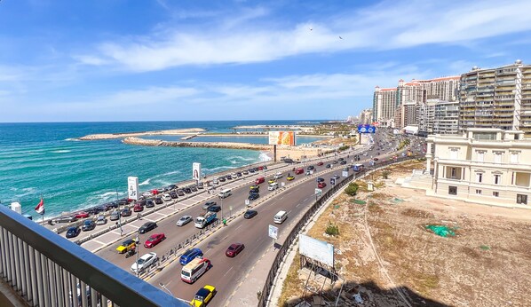 Standard Apartment, 2 Bedrooms, Sea View | Terrace/patio - Prime Select Gleem (Alexandria)