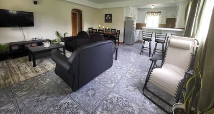 Fully furnished 3BR home in Sylvania with Wi-Fi, AC, kitchen & serene views.