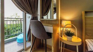 Condo, 1 Bedroom, City View | Balcony - TC Contel At BTS Onnut Century (Bangkok)