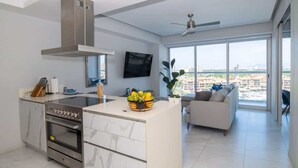 Coffee/tea maker, fridge, microwave, oven - Nautico Condo, Nice Marina View, Rooftop Pool, Gym (Puerto Vallarta)