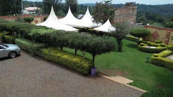 Outdoor banquet area