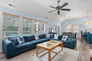 Smart-tv och eldstad