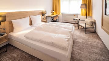 In-room safe, blackout curtains, free WiFi