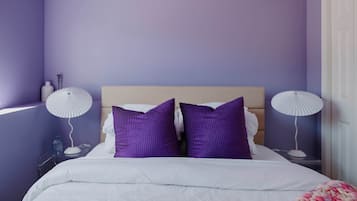 4 bedrooms, iron/ironing board, travel cot, WiFi