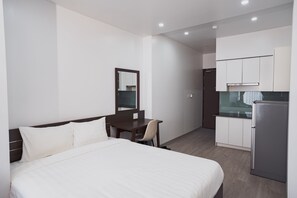 디럭스 더블룸 | 책상, 노트북 작업 공간, 무료 WiFi, 침대 시트