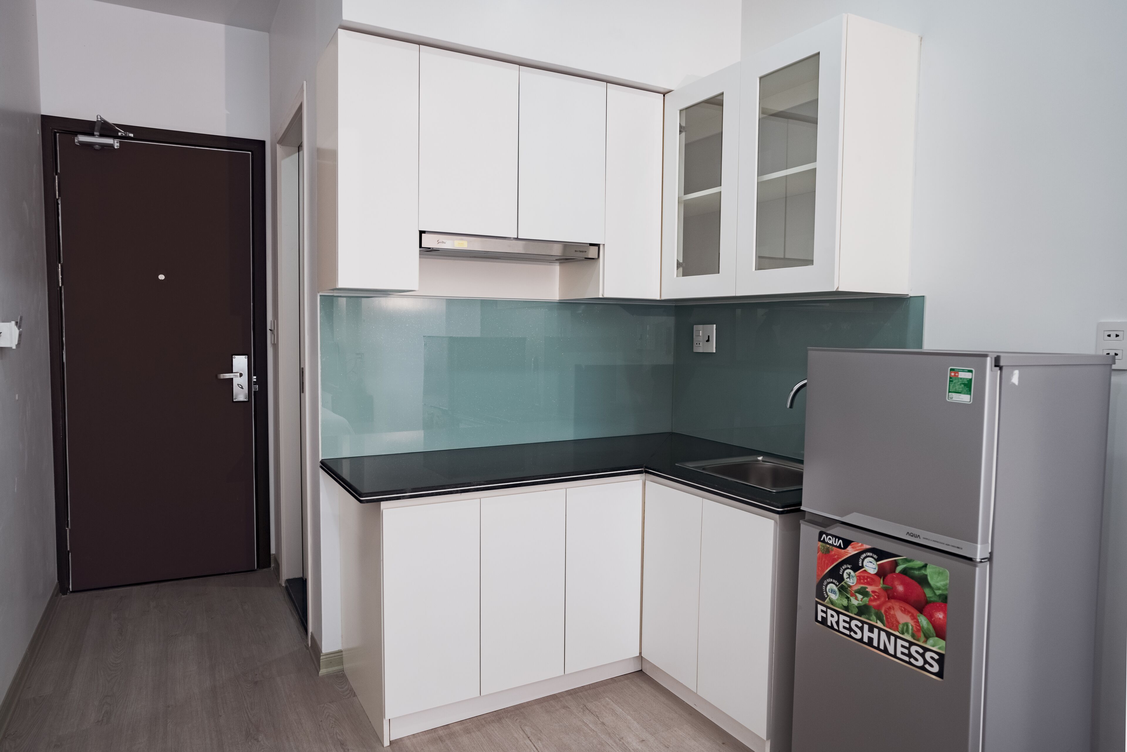 Deluxe-Doppelzimmer | Eigene Küche | Großer Kühlschrank, Mikrowelle, Kochgeschirr/Geschirr/Besteck