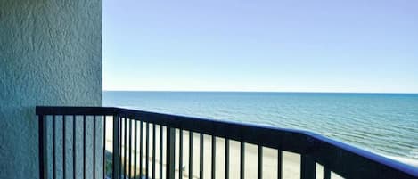Enjoy breathtaking ocean views from this balcony.
