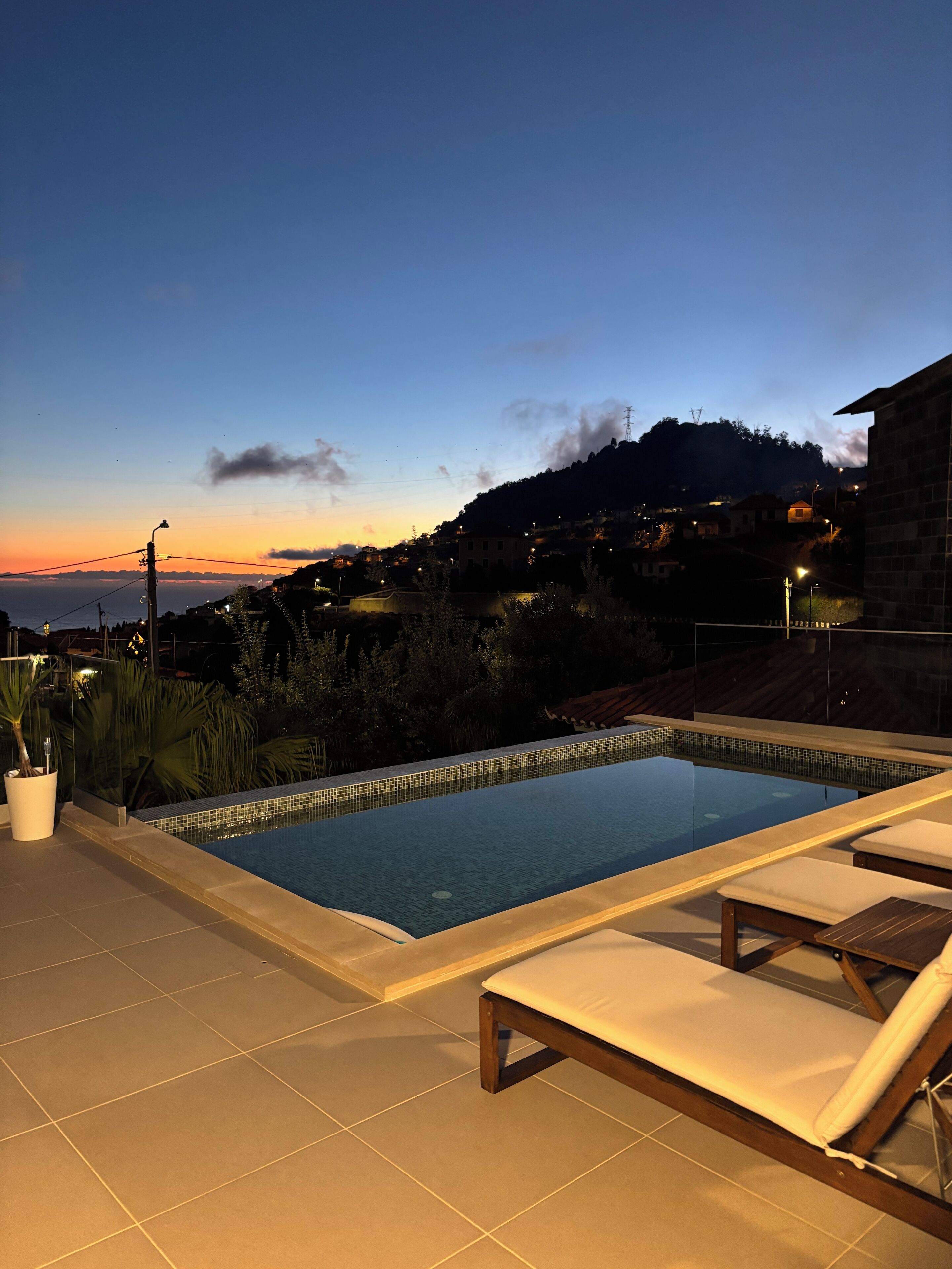 Piscine extérieure, piscine chauffée