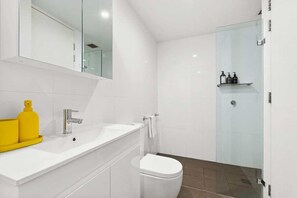 Dusche, Haartrockner, Shampoo