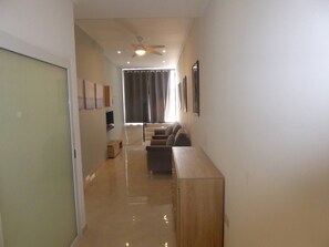 Apartment, 1 Schlafzimmer, barrierefrei, Raucher | Wohnzimmer