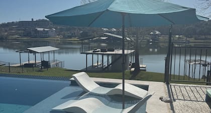 Luxury Lakefront Living in Marble Falls: Pool, Private Dock & Endless Views!