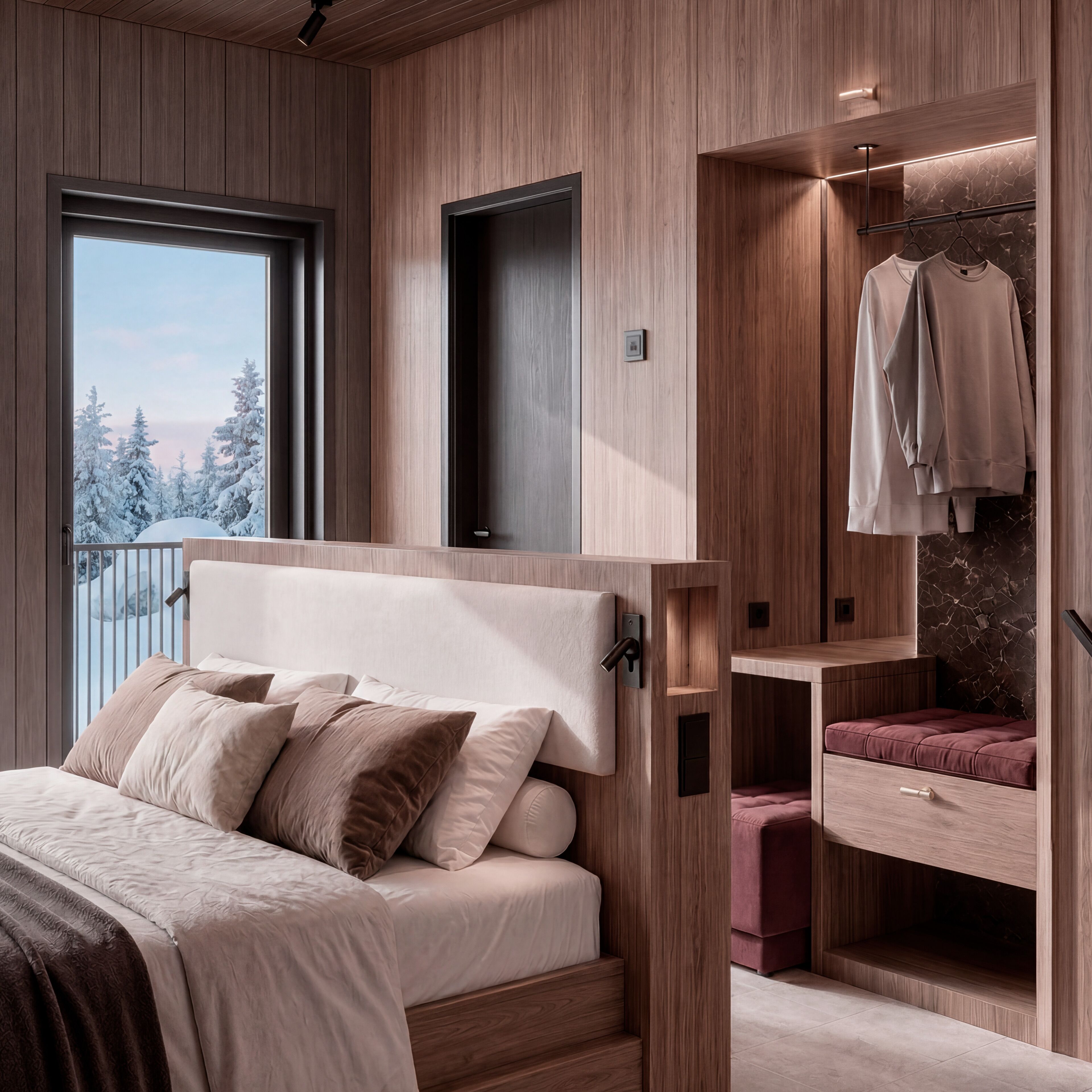 Luxury Suite, Balcony, Hill View | Premium bedding, down comforters, pillowtop beds, minibar