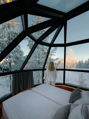 Deluxe Suite, Balcony, Hill View | View from room - SkyView Igloo Resort (Rovaniemi)