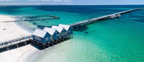 Vlak bij het strand