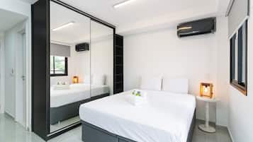 Blackout curtains, iron/ironing board, free WiFi