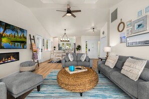 Living area - @ Marbella Lane Wave HS W/ev Charger, Oceanfront! (Oak Harbor)