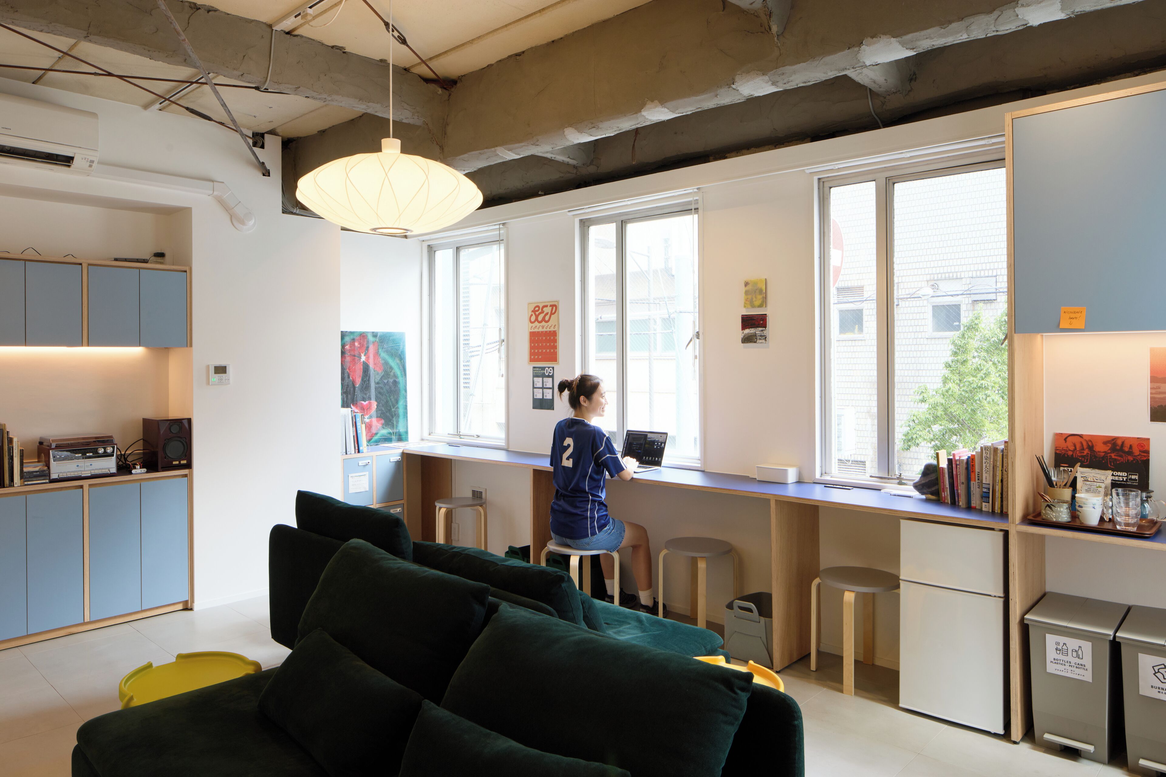 經典共用宿舍, 男女混合宿舍, 非吸煙房 (Capsule, 3rd-4th Floor, 1 Bed) | 客廳