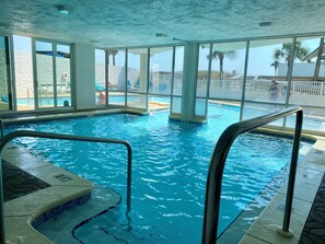 Indoor pool, outdoor pool