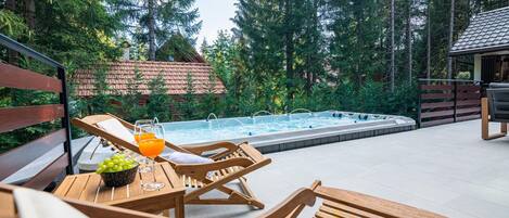 Idromassaggio all'aperto