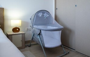 2 bedrooms, iron/ironing board, travel crib, free WiFi