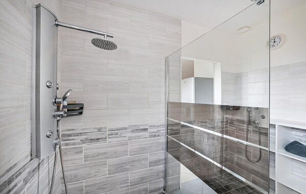 Shower, hair dryer