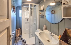 Shower, hair dryer