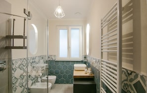 Shower, hair dryer