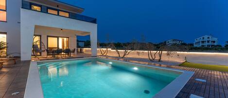 A heated pool