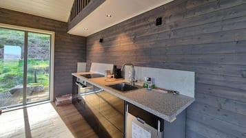 Frigorífico, horno, placa de cocina y lavavajillas