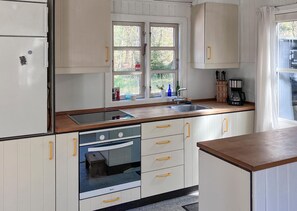 Fridge, stovetop