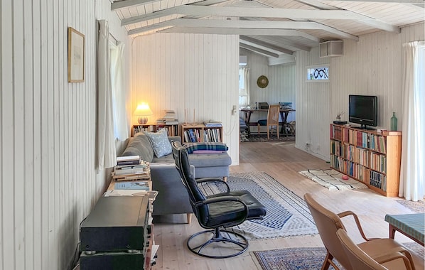 Televisie en een open haard