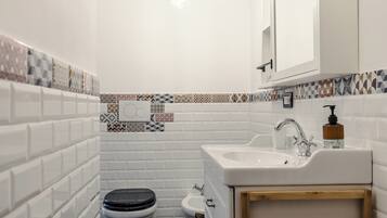 Soap, shampoo, toilet paper