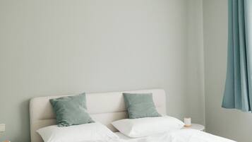 Comfort-Apartment, 1 Schlafzimmer, Balkon, Blick auf den Innenhof | Kostenloses WLAN, Bettwäsche