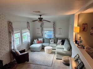 TV connectée, cheminée