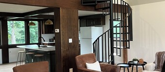 Walk to Road America-Peaceful Getaway w/ Views + Loft + Fire Pit