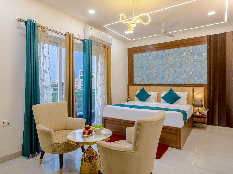 Sábanas de algodón egipcio, ropa de cama de alta calidad y minibar