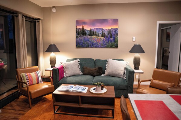 Smart-tv och eldstad